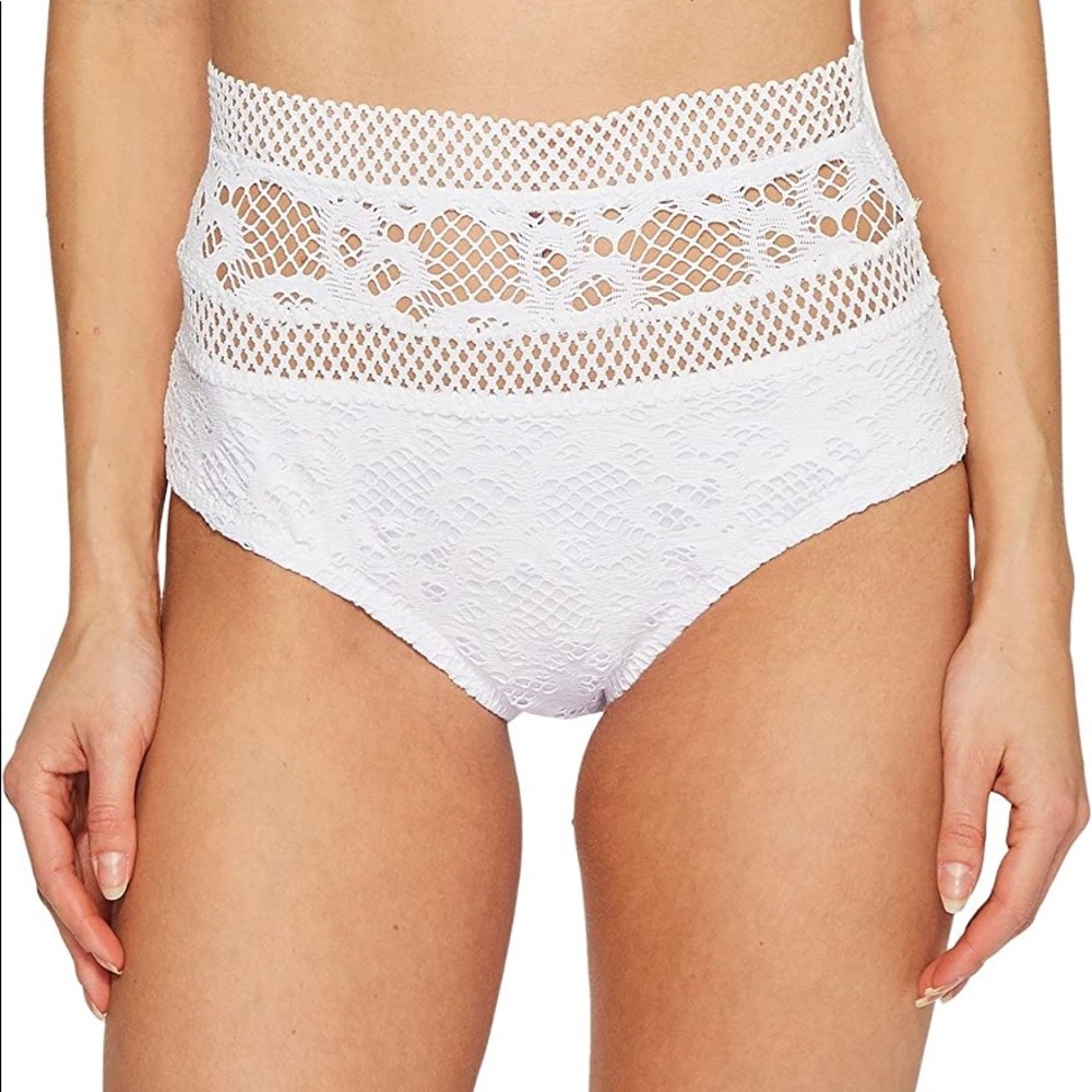New Becca High waisted crochet bikini bottoms